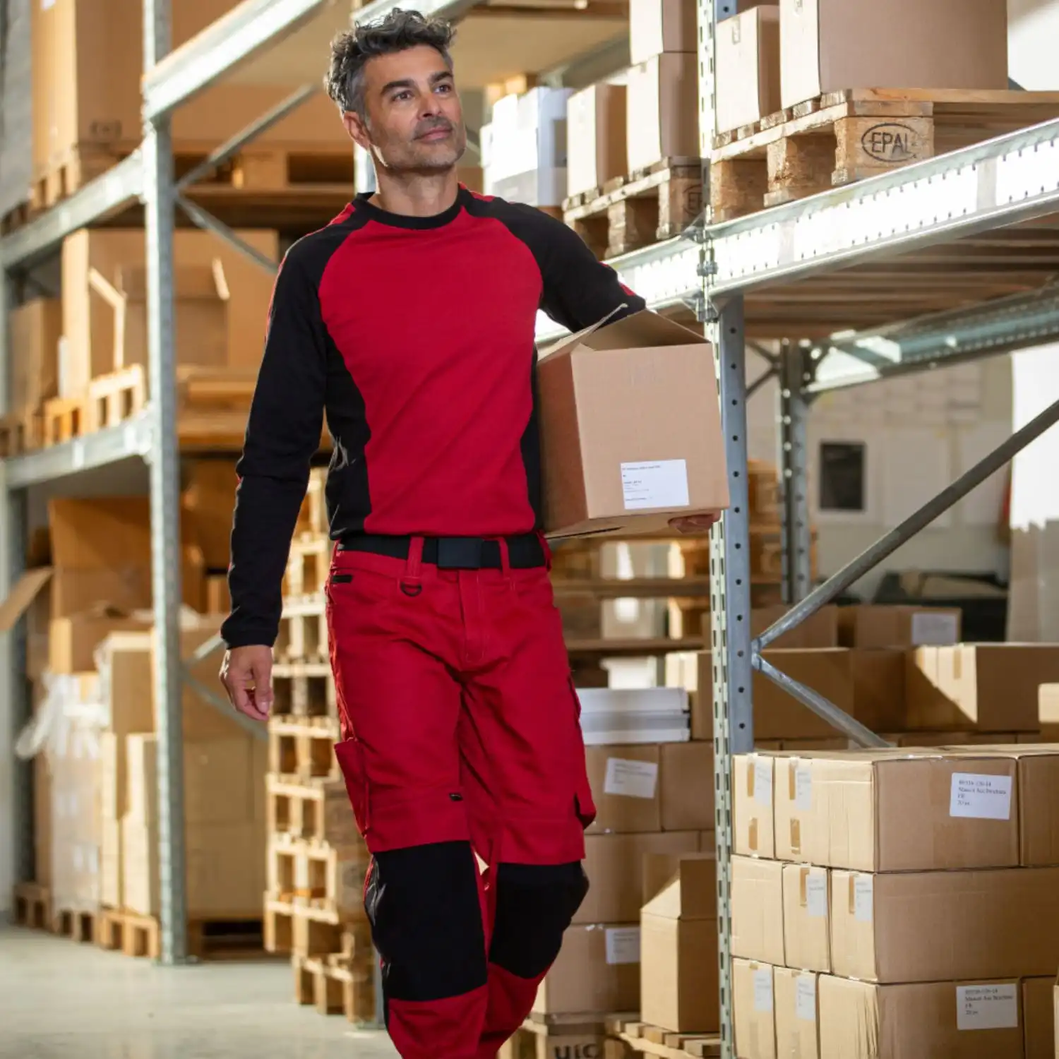 Bundhose "MANNHEIM" Unique mehrfarbig in rot/schwarz, 82C54 (EU 54) - Thumbnail 5