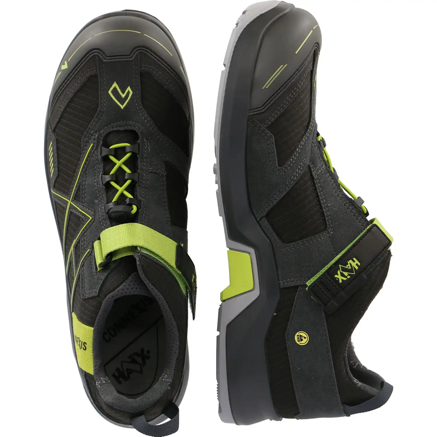 Sicherheitshalbschuhe S1 "Safety T low" grey-citrus CONNEXIS  in UK 7 (EU 41) - Thumbnail 2