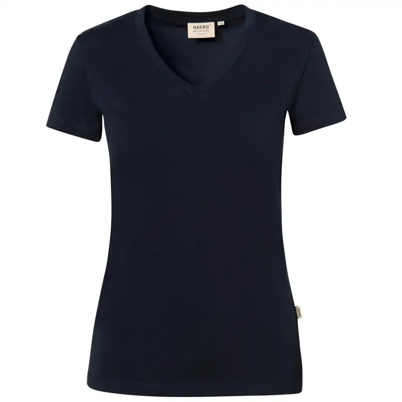 Damen V-Shirt Stretch 172 in tinte, L - Thumbnail 1