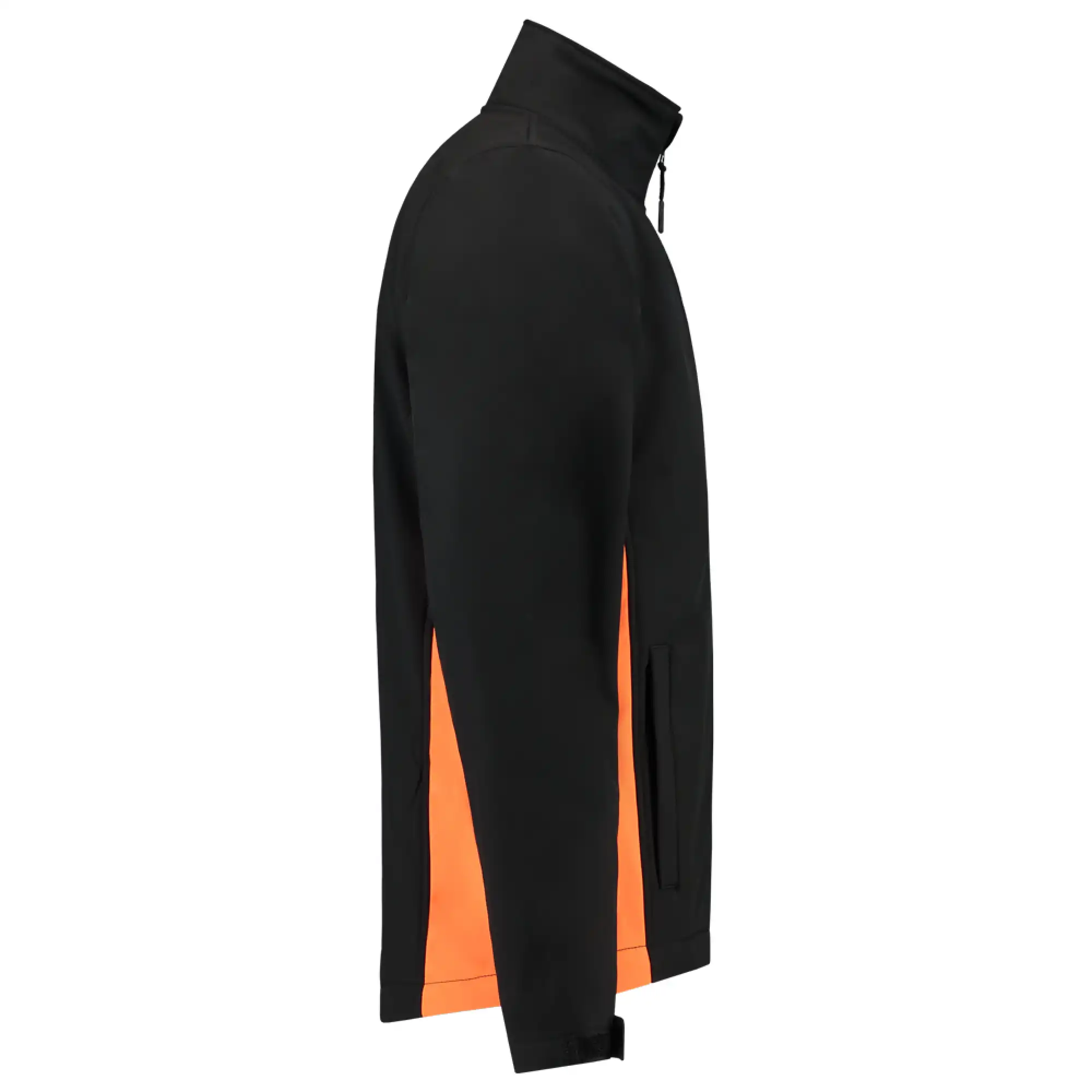 Softshelljacke Bicolor "402002" Workwear in black/orange, XS - Thumbnail 4