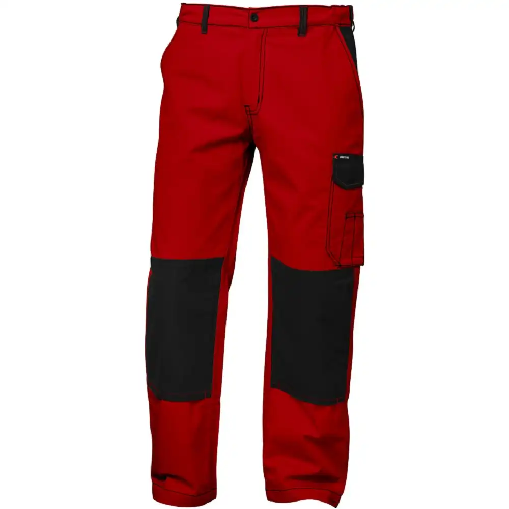 Bundhose Twill 245g/m²  in rot/schwarz, 48 - Bild 1