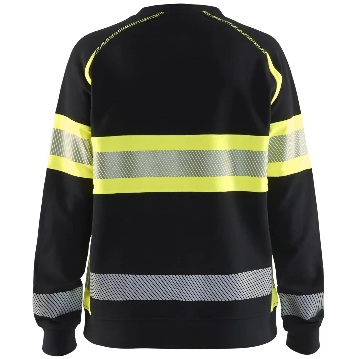 Damen Warnschutz Sweatshirt "3409" in schwarz/gelb, M - Thumbnail 2