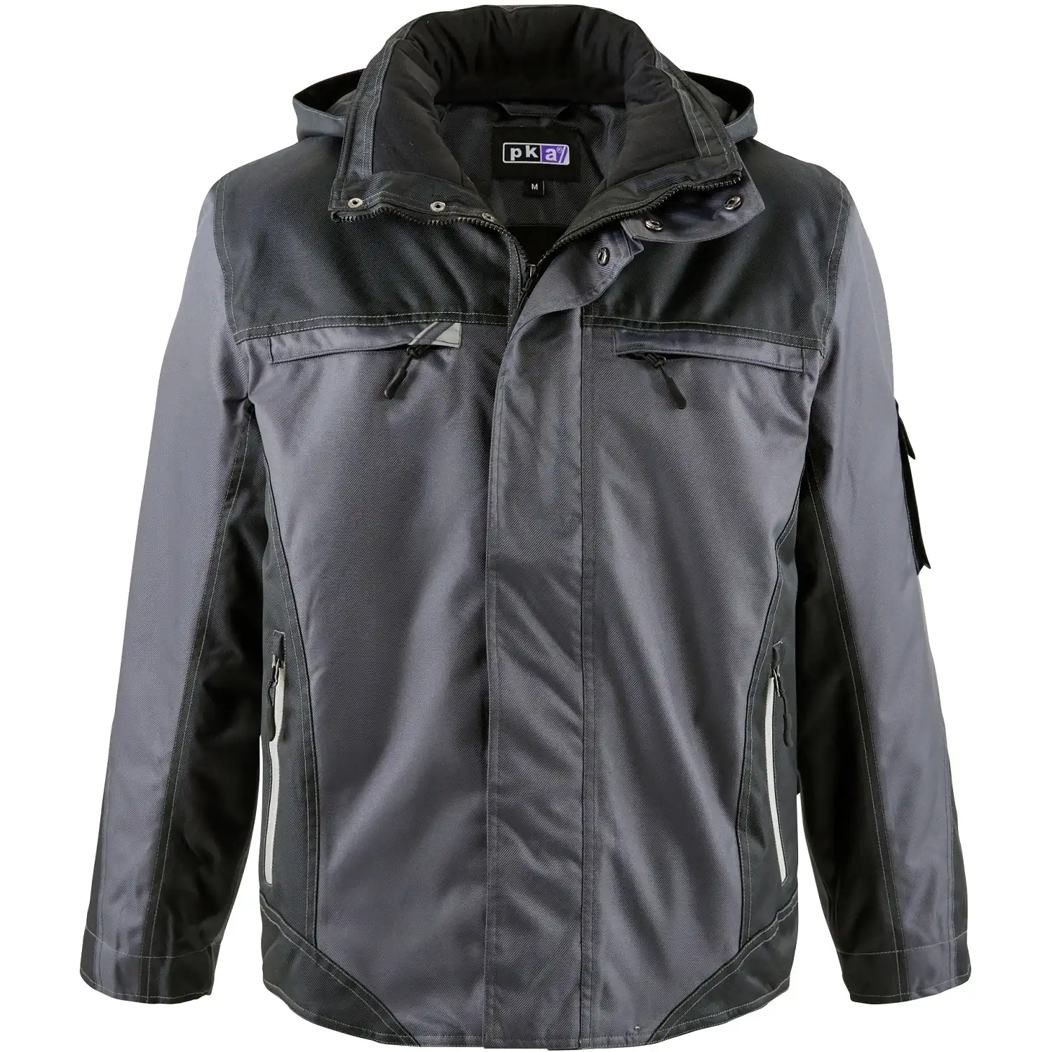 Winterjacke "PADDING" in anthrazit/schwarz, L - Thumbnail 1