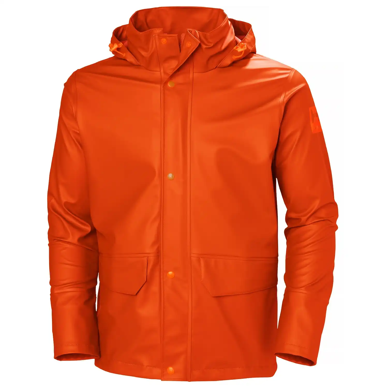 PU-Regenjacke "GALE" in Orange, L - Bild 1
