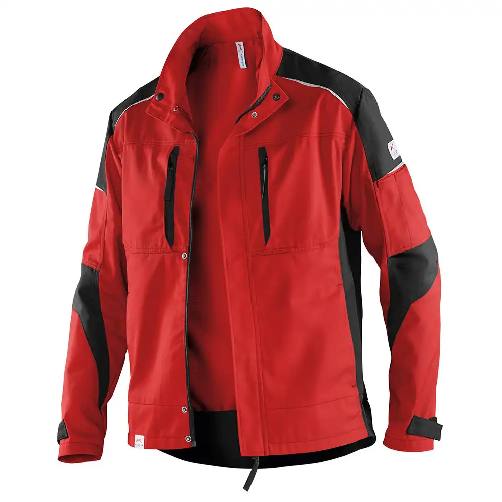 Arbeitsjacke "ACTIVIQ" in mittelrot/schwarz, L - Bild 1