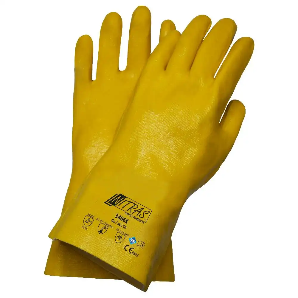 Nitril Arbeitshandschuhe 30 cm in 9 (L) - Bild 1