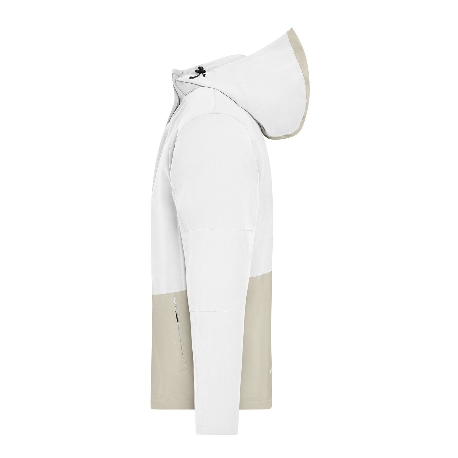 Hardshell Regenjacke "JN1878" in L, Weiß - Thumbnail 3