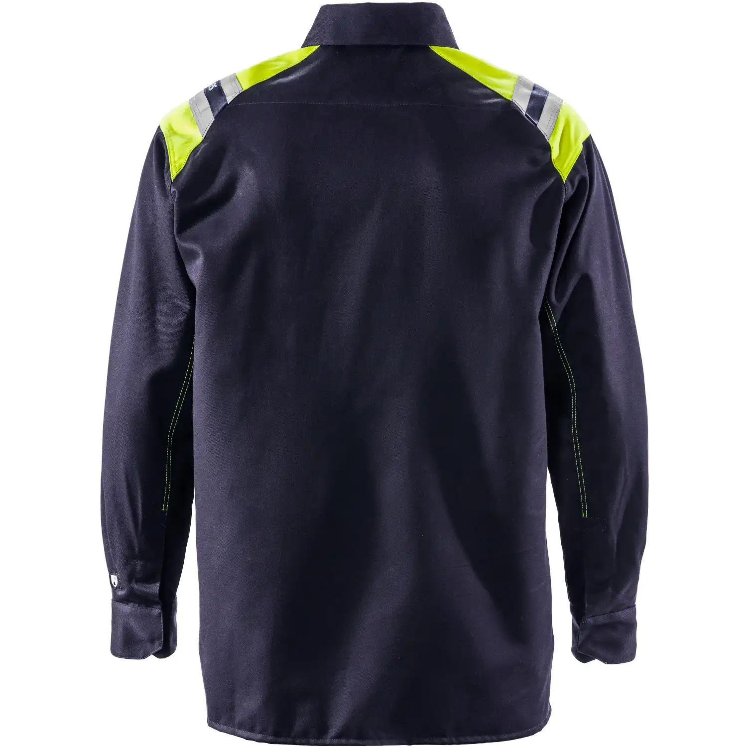 Flammschutz Arbeitshemd langarm "7074 ATS" Flamestat marine/gelb in XXL - Thumbnail 2