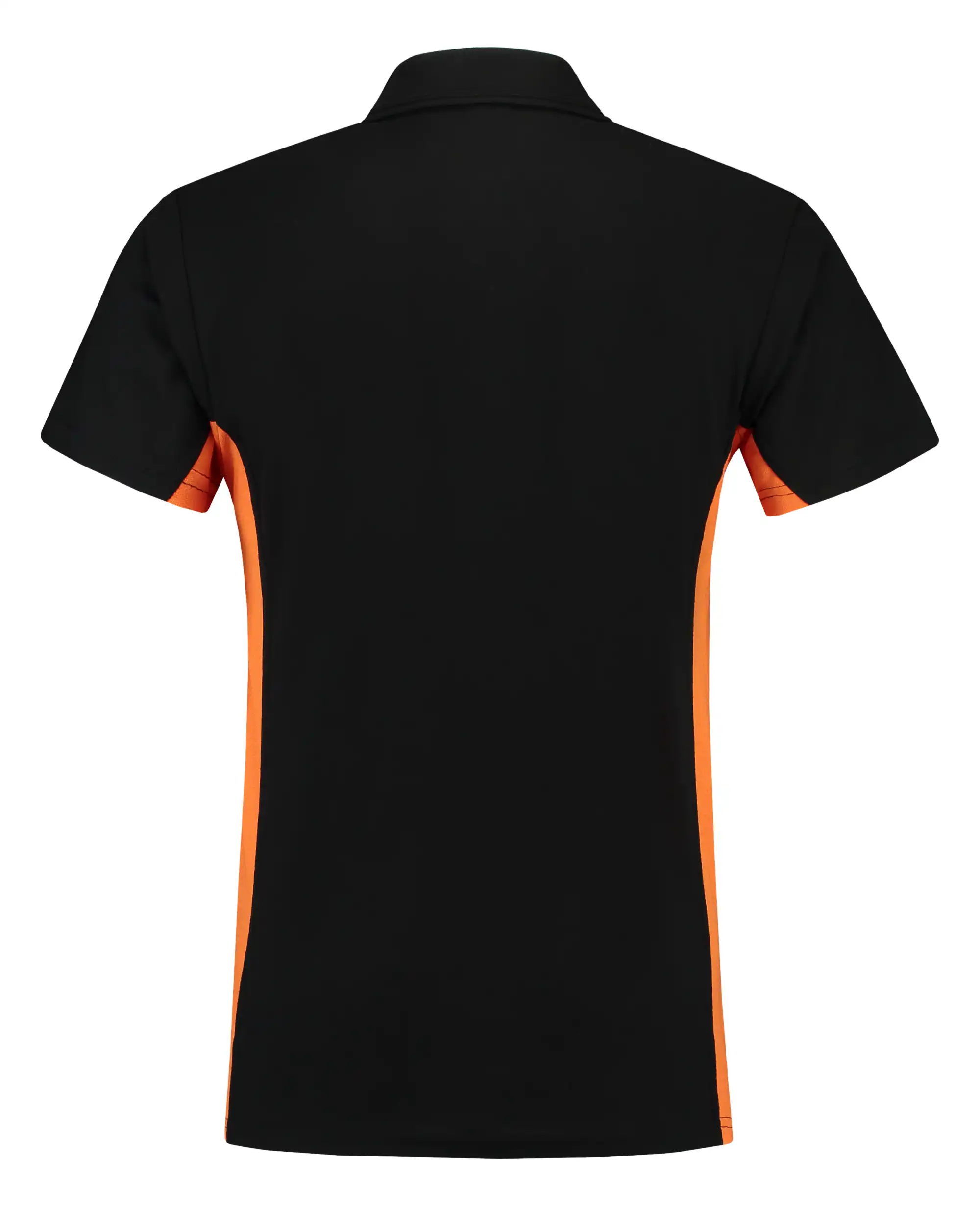 Pocket Polo-Shirt Bicolor "202002" Workwear in black/orange, XS - Thumbnail 2