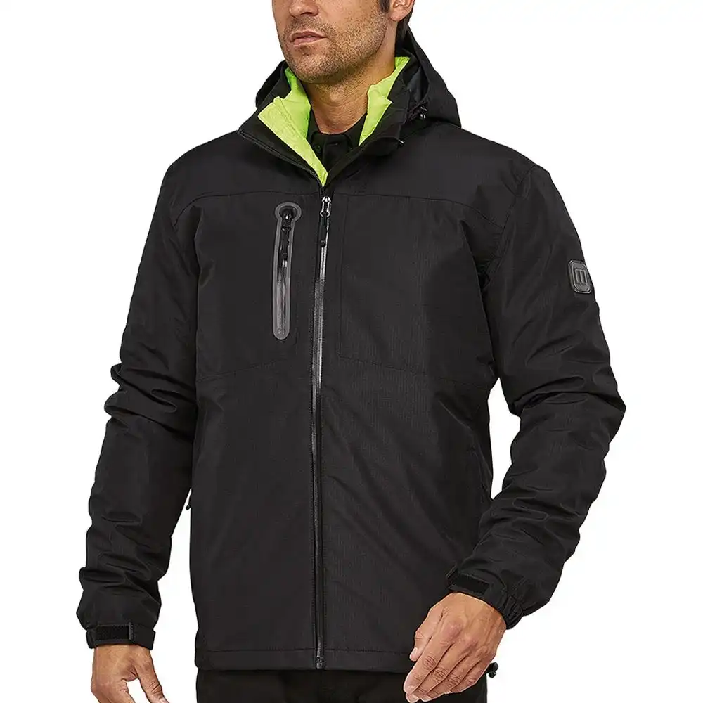 Funktionsjacke 3in1 "PERFORMER" in schwarz/grün, XS - Thumbnail 1