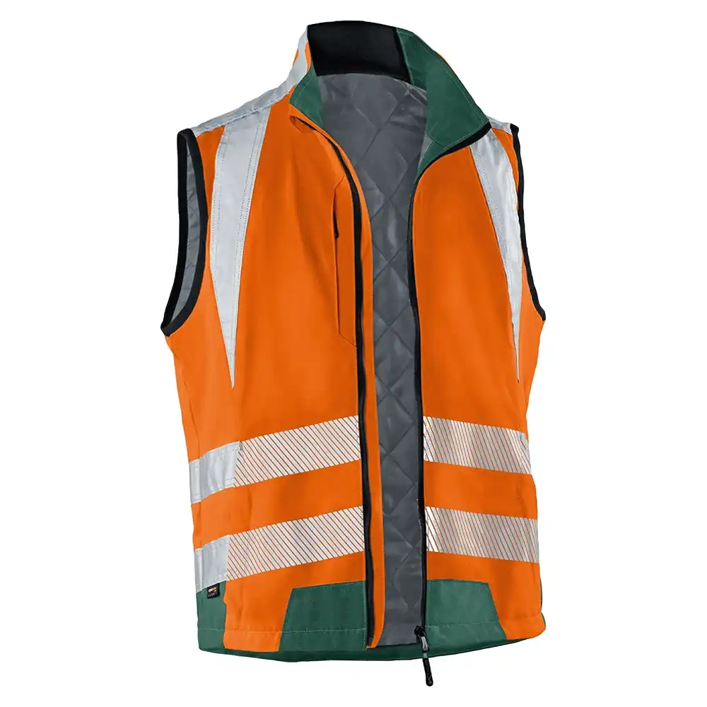 Warnschutz-Weste "REFLECTIQ" in orange/moosgrün, 3XL - Bild 1