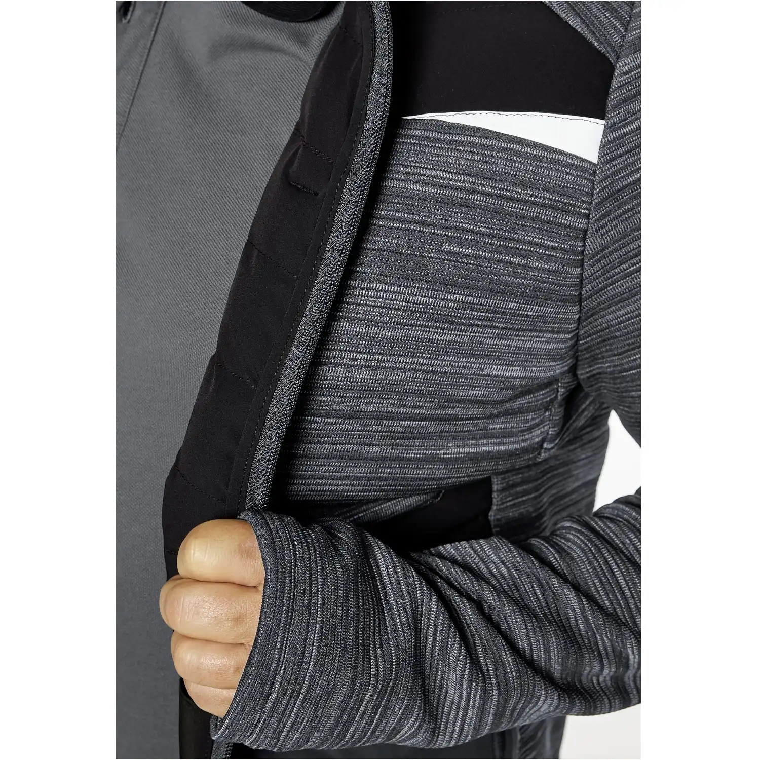 Hybridjacke "PREMIUM" in schlamm/schwarz, S - Thumbnail 2