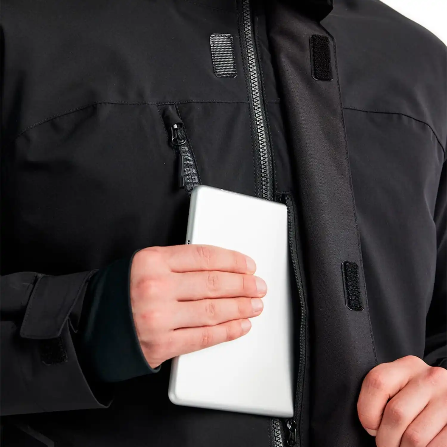 Stretch Winterjacke "4484" in schwarz, XXL - Thumbnail 5