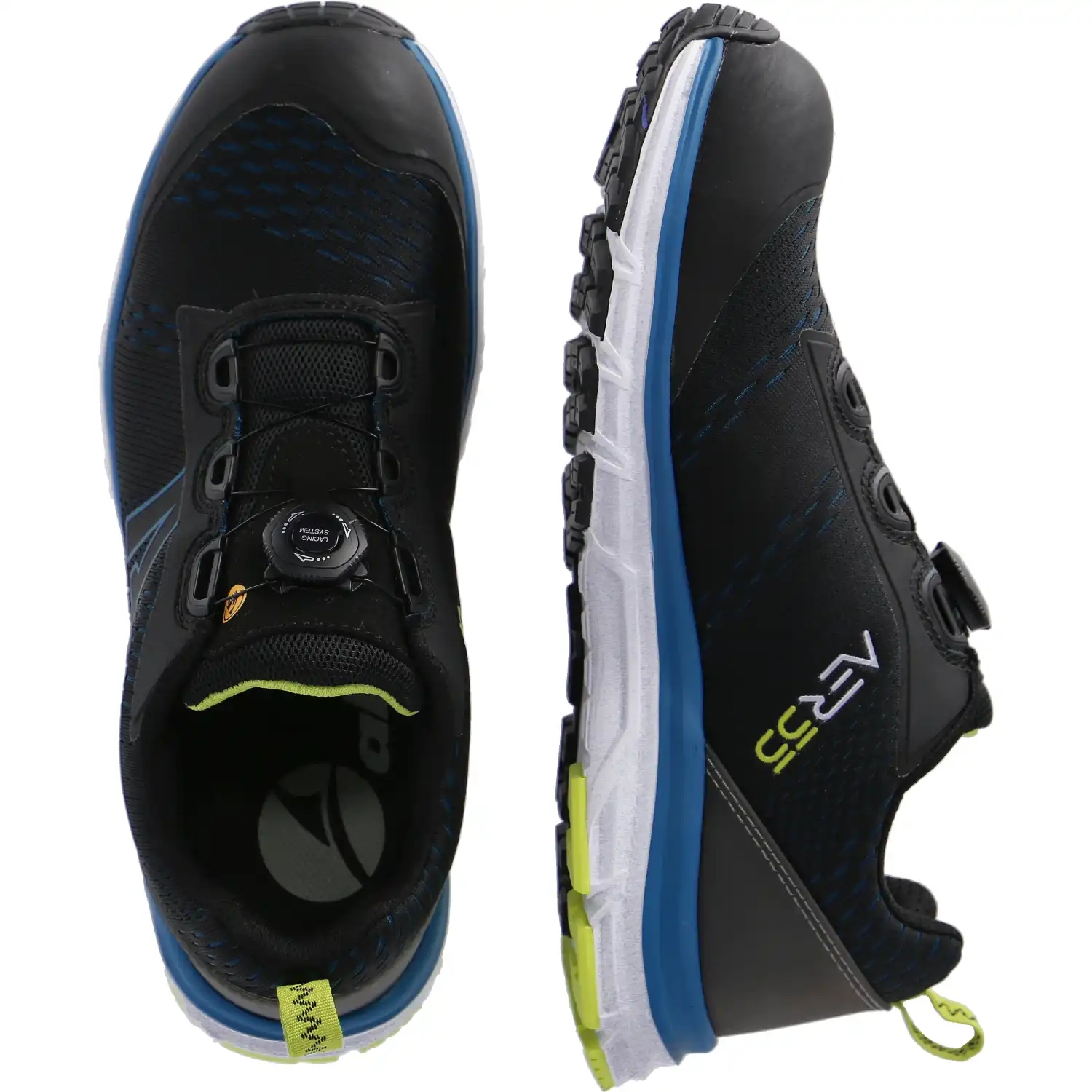 Sicherheitshalbschuhe S1P "AER55 IMPULSE BLACK BLUE QL LOW" in 41 - Thumbnail 2