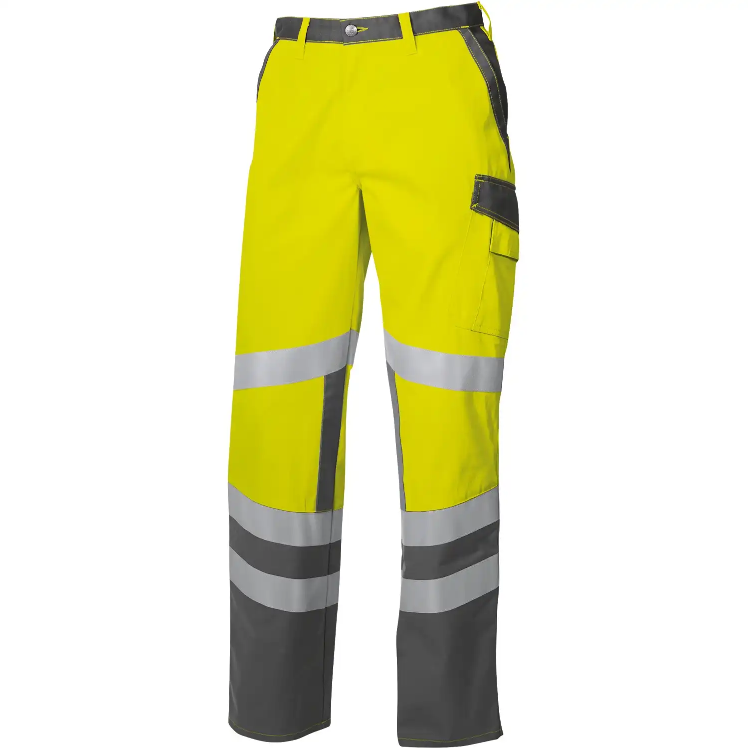 Warnschutz Bundhose "2110-845" Hi-Vis Comfort in warngelb/dunkelgrau, 44 - Thumbnail 1