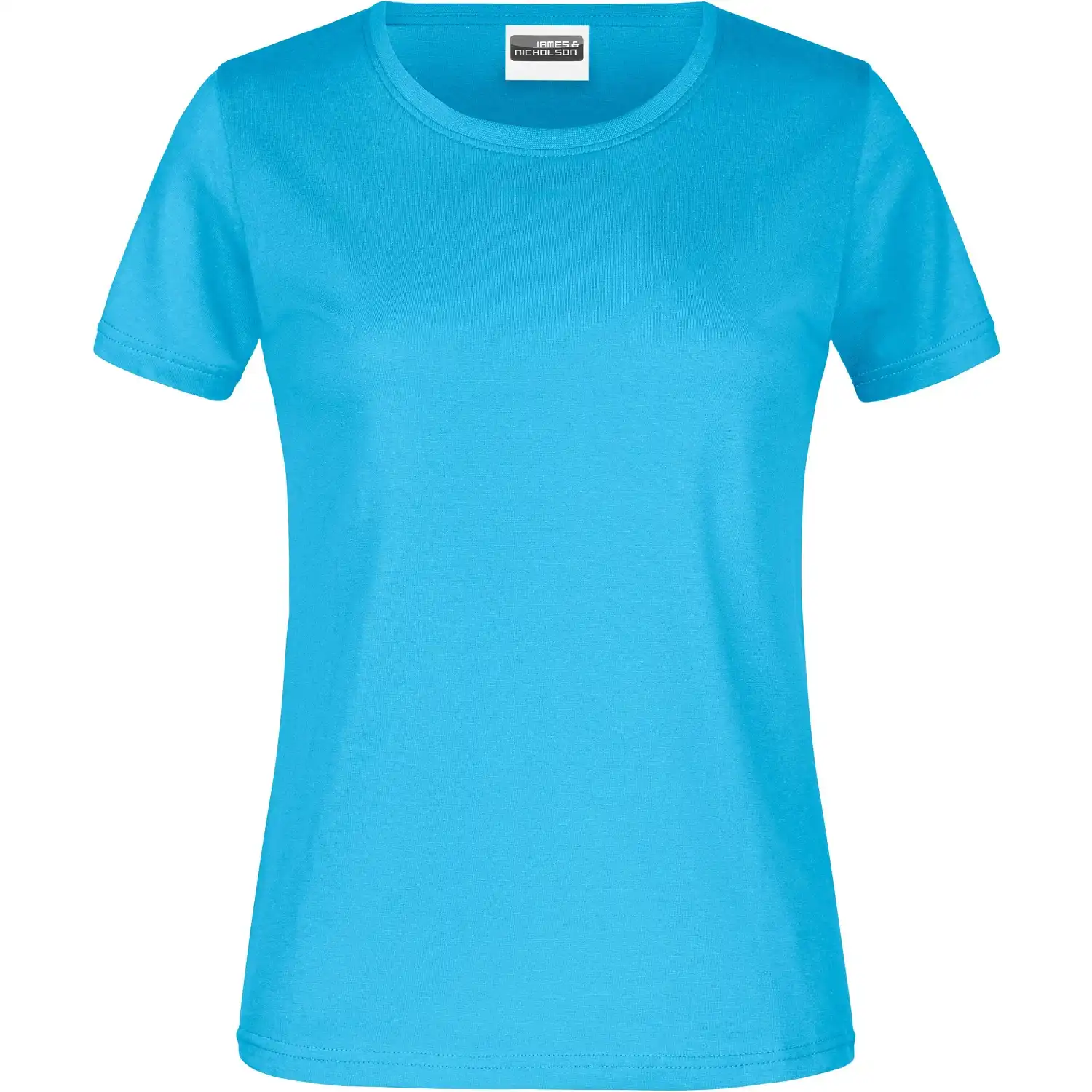 Damen Basic T-Shirt 180g/m² "JN789" in turquoise, XL - Bild 1