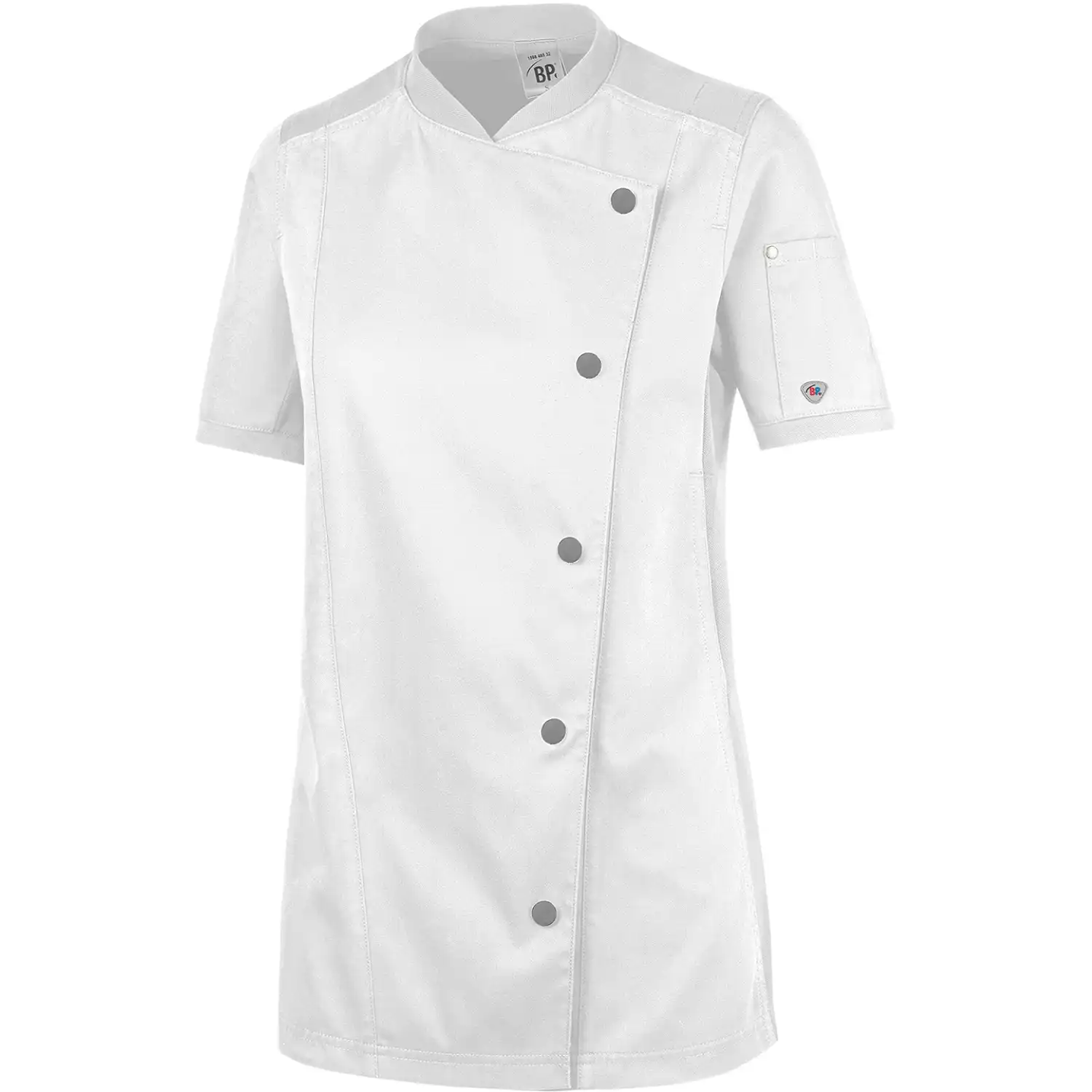 Damen Komfort-Kochjacke halbarm "1598-485" Gourmet in XS, Weiß - Thumbnail 1