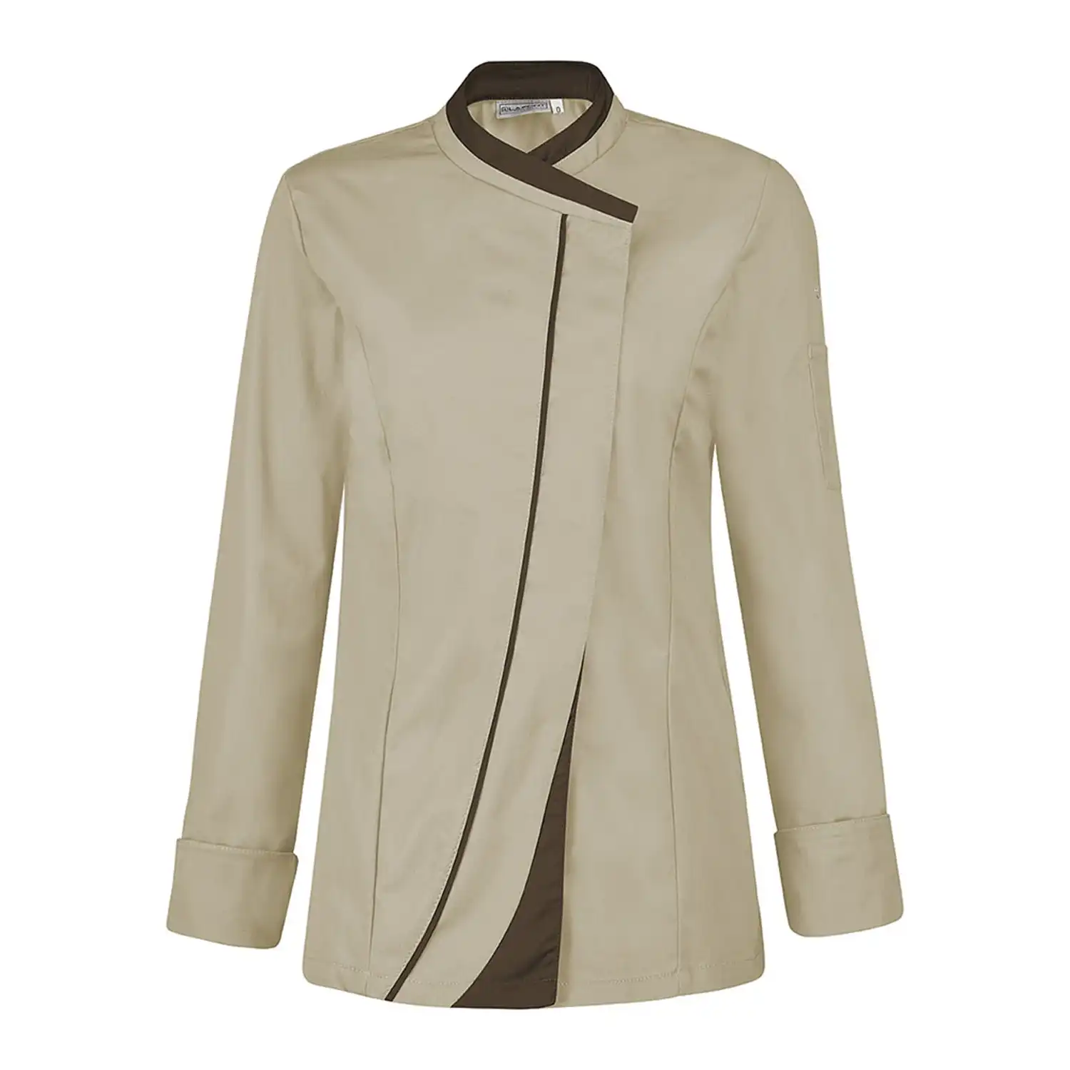Damen Kochjacke "SAFFRON" in beige, L - Thumbnail 1