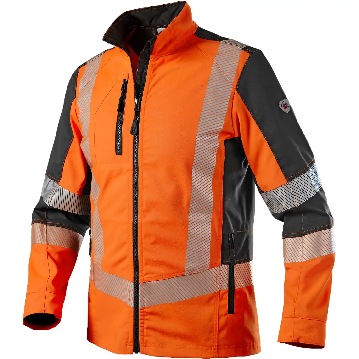 Warnschutz Stretch Bundjacke "2042-844" in warnorange/anthrazit, 44/46 - Thumbnail 1