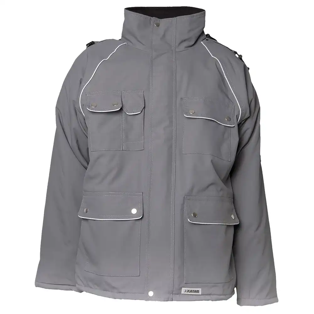 Winter-Parka "CANVAS 320" in grau/schwarz, L - Bild 1