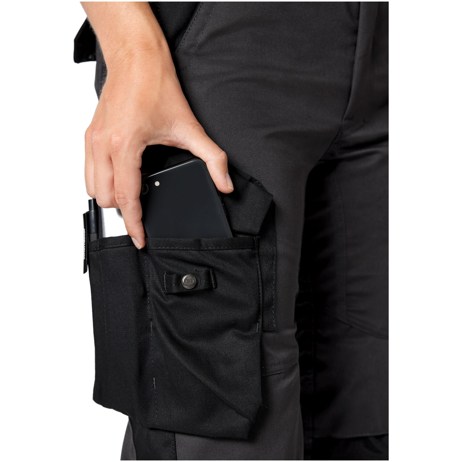 Damen Arbeitshose "ANNETTE" in anthrazit/schwarz, 48 - Thumbnail 6