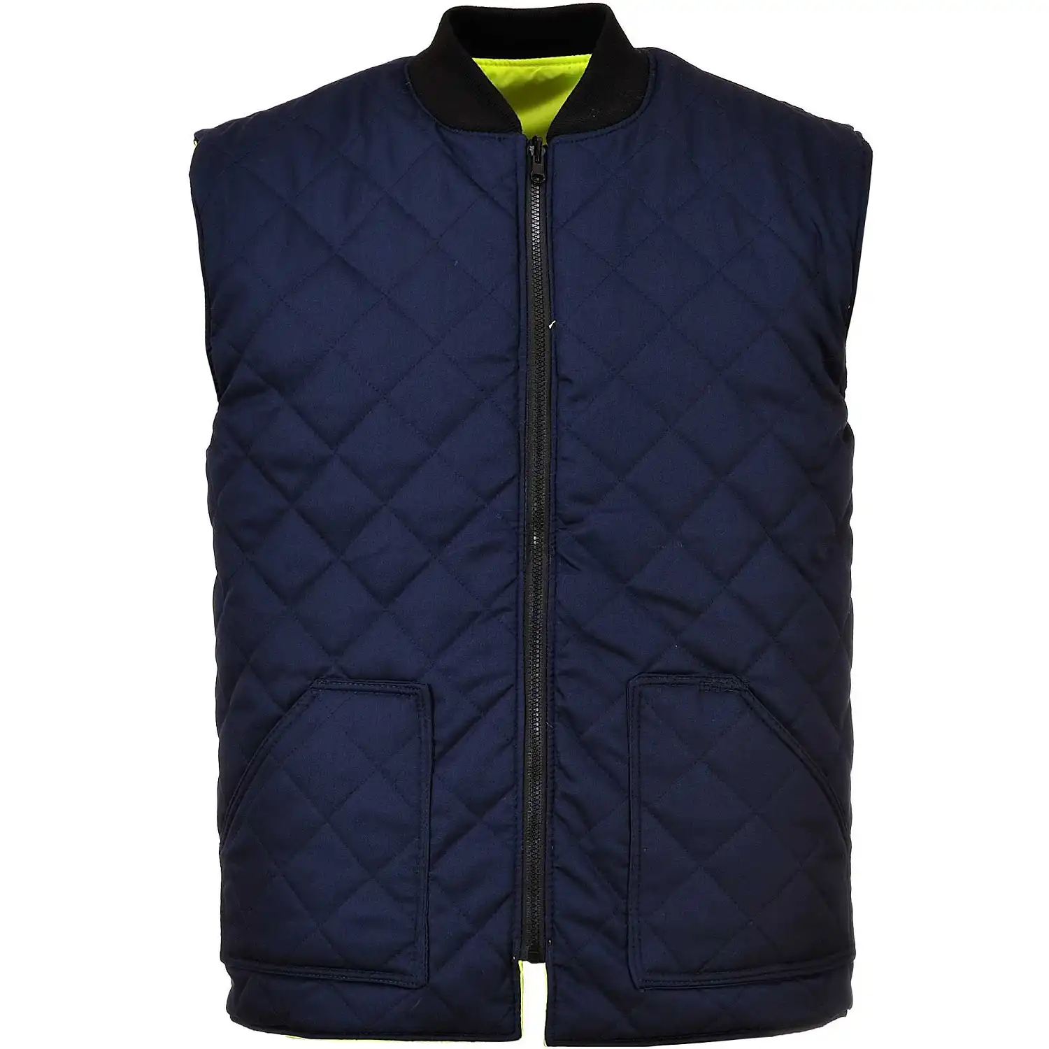 Warnschutz Wende-Steppweste "S469" in gelb, L - Thumbnail 2