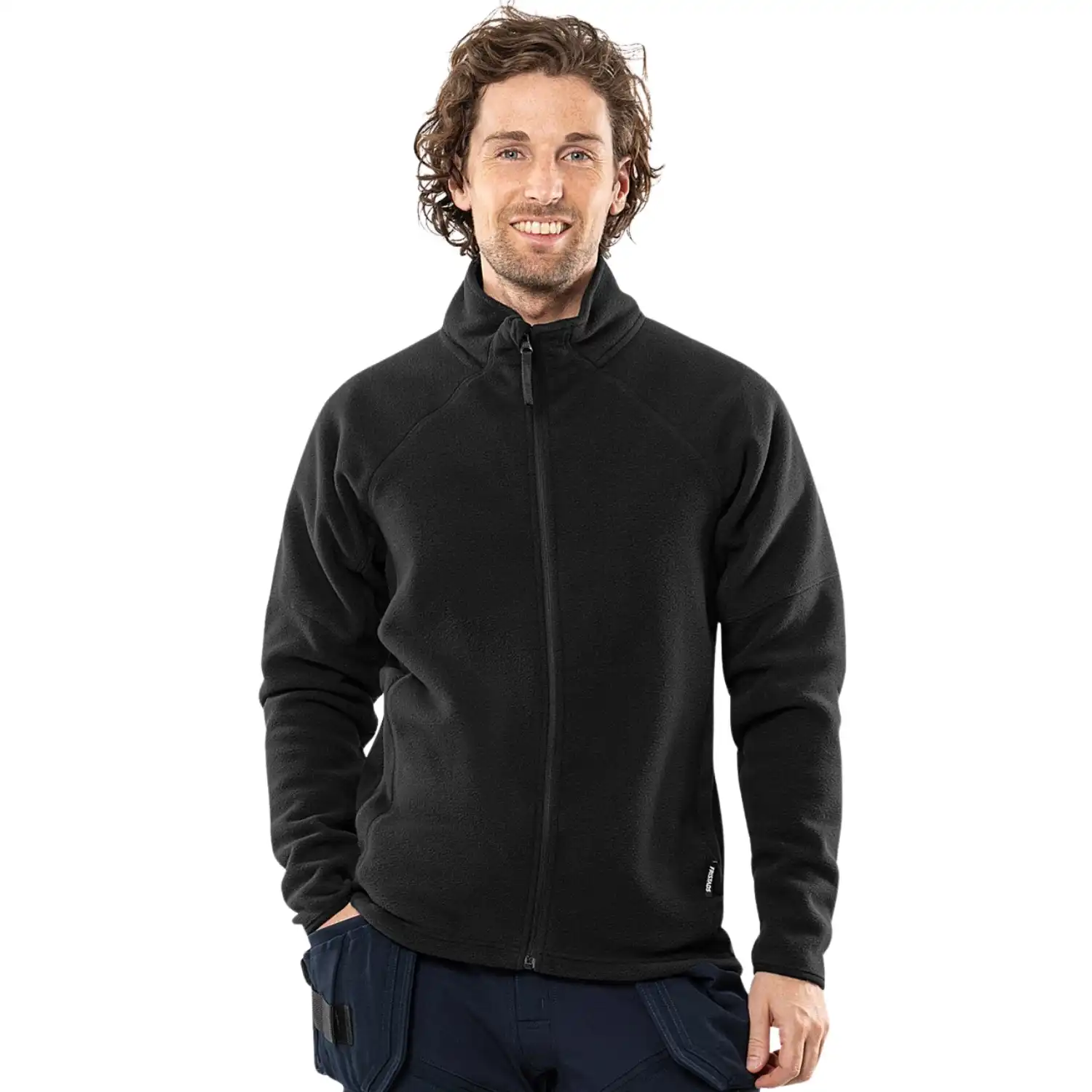 Fleecejacke "1499 FLE" Alnaryd in schwarz, S - Thumbnail 8