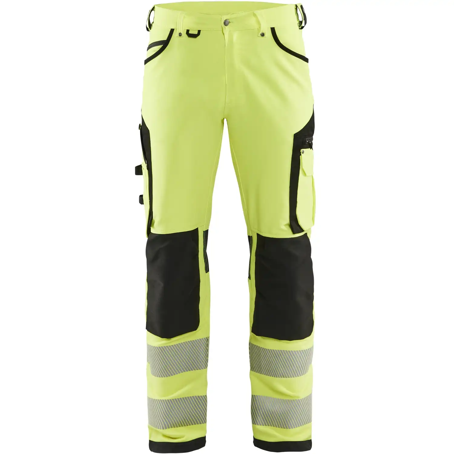 Warnschutz Stretch-Bundhose Kl. 2 "1197" in gelb/schwarz, C150 - Thumbnail 1