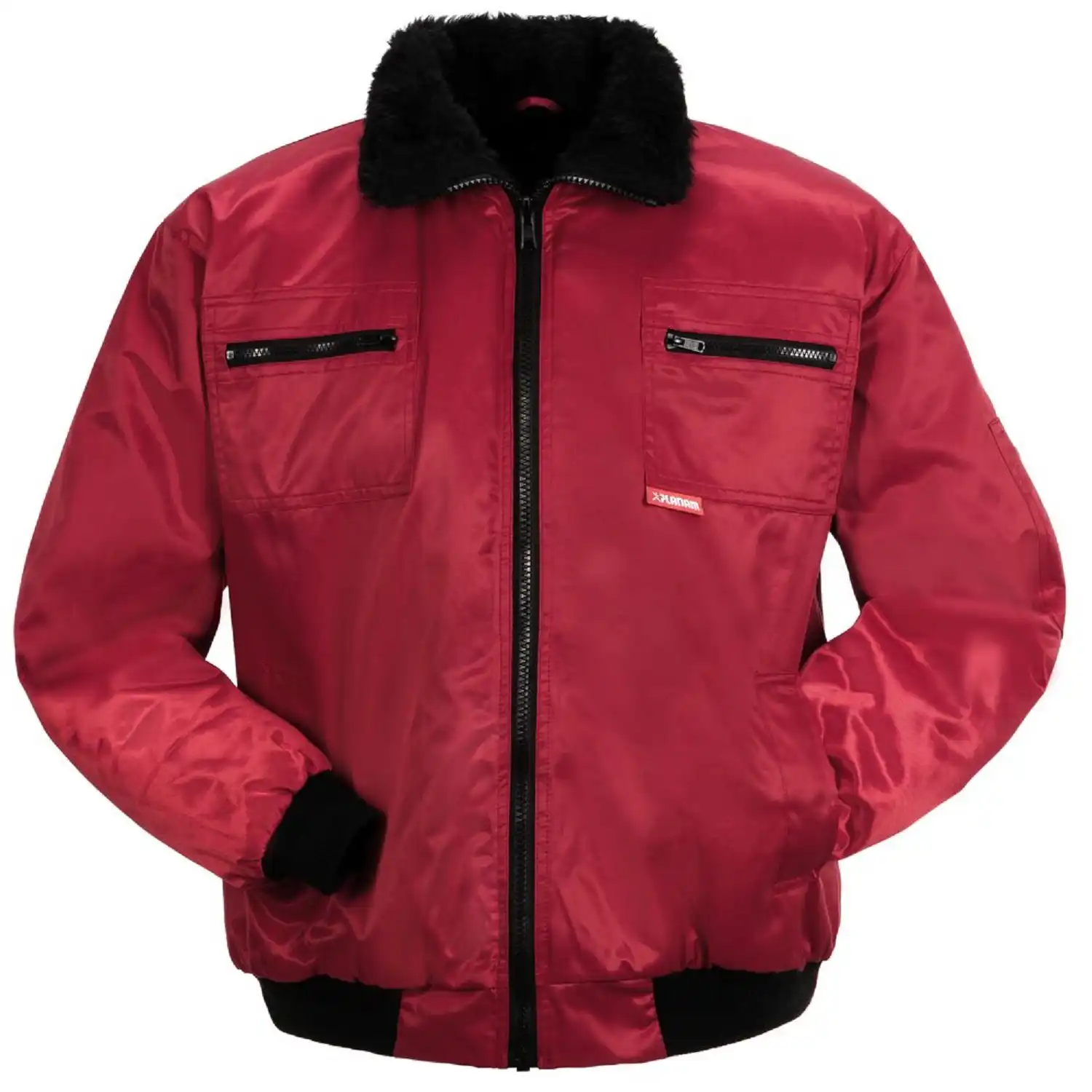Winter-Pilotenjacke "GLETSCHER" Outdoor in Rot, XL - Thumbnail 1