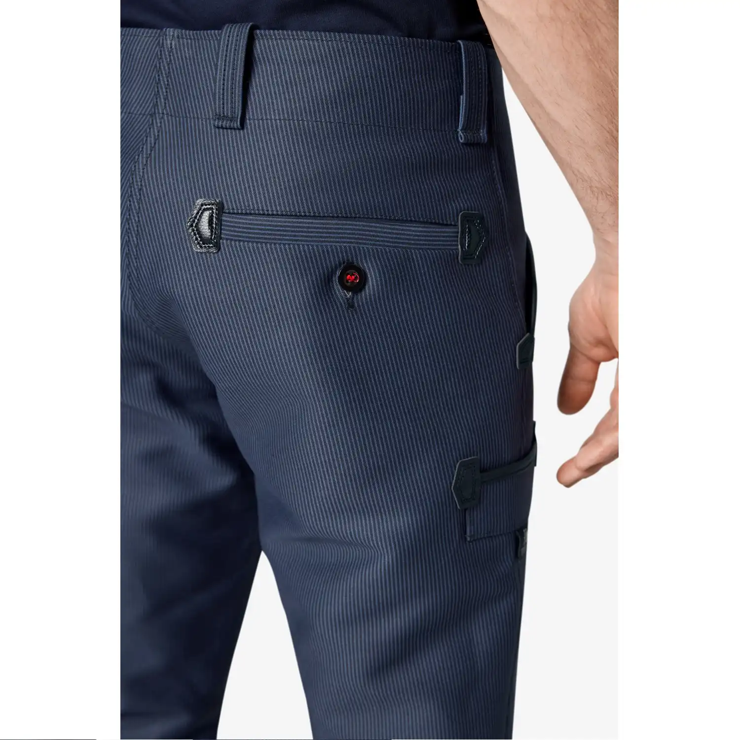 Zunfthose Zwirn-Doppel-Pilot "OLE" Hamburger Streifen in 44 - Thumbnail 3