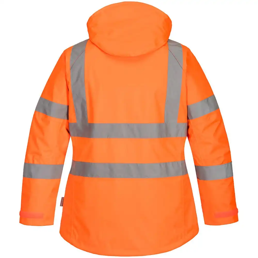 Damen Warnschutz Winterjacke "LW74" in Orange, L - Thumbnail 2