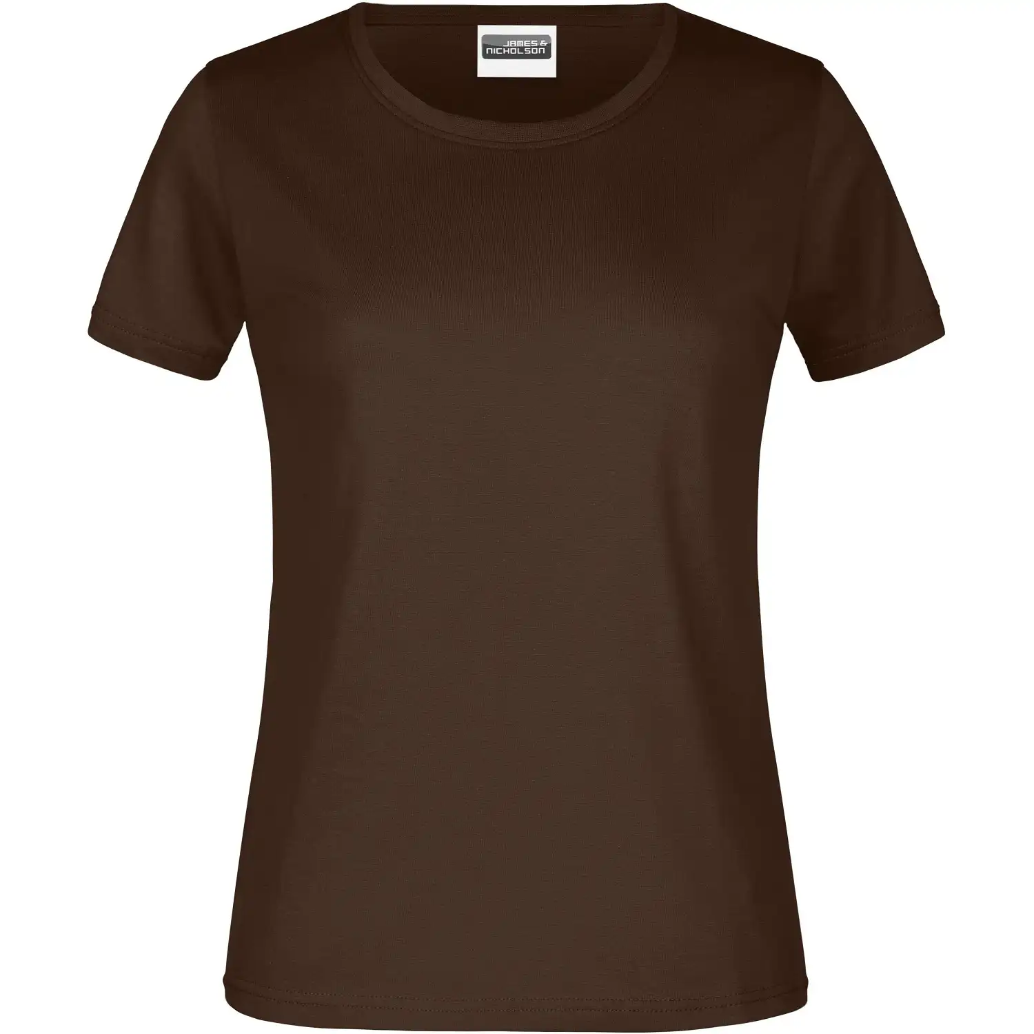 Damen Basic T-Shirt 180g/m² "JN789" in brown, XL - Bild 1