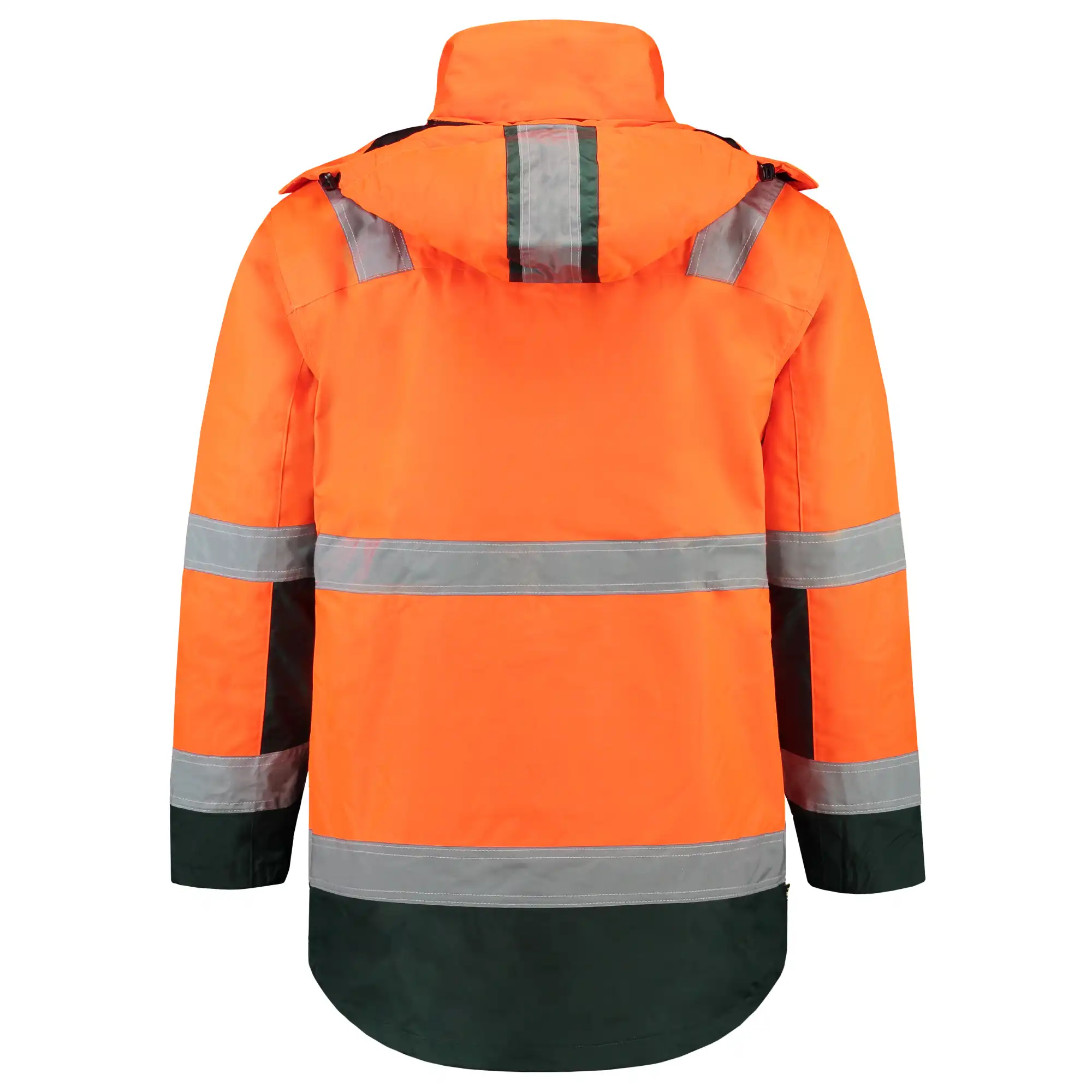 Warnschutz Regenparka 3-in-1 "403004" Safety in XS, orange/green - Thumbnail 2