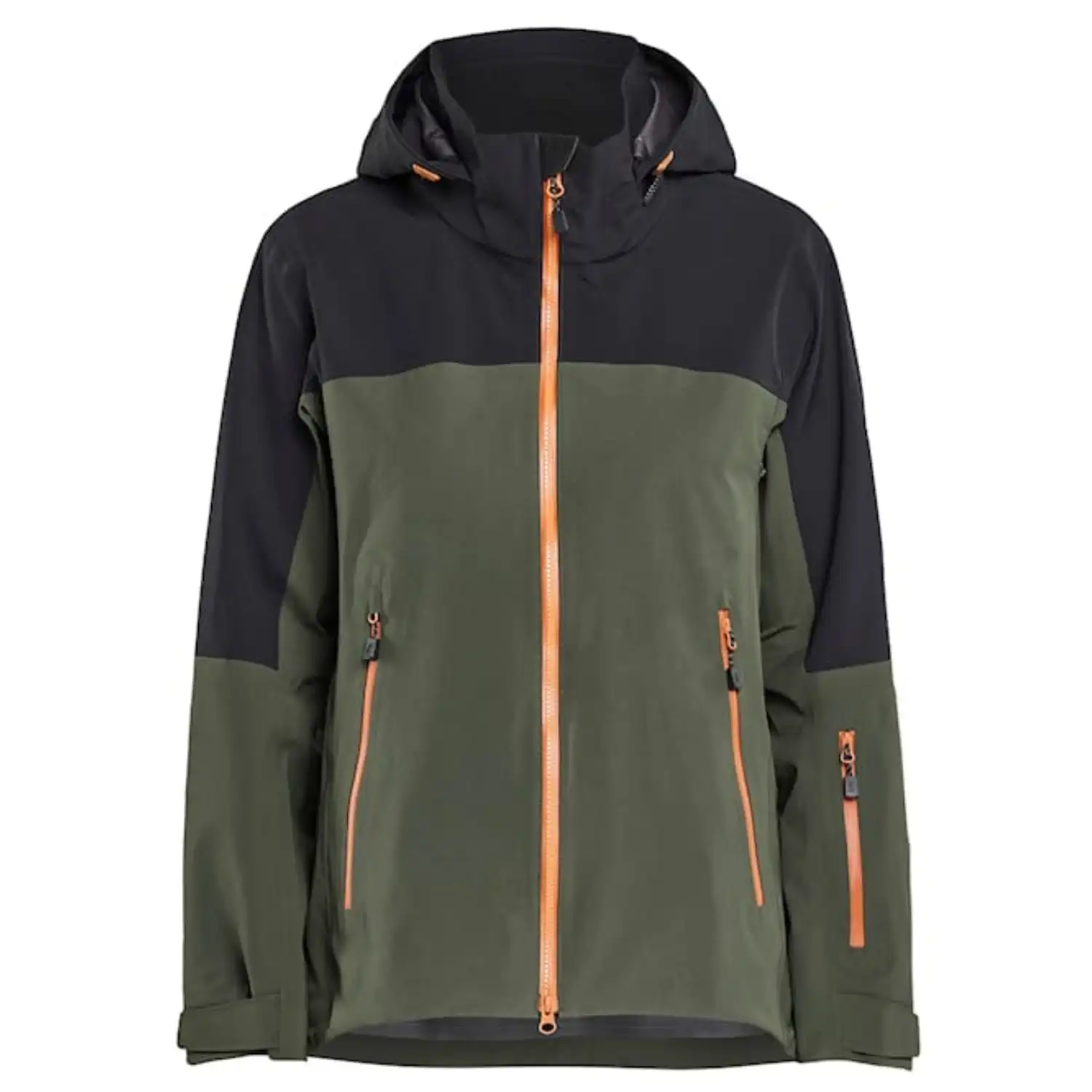 Damen Shelljacke "STRIKER" in XS, waldgrün/rost - Thumbnail 1