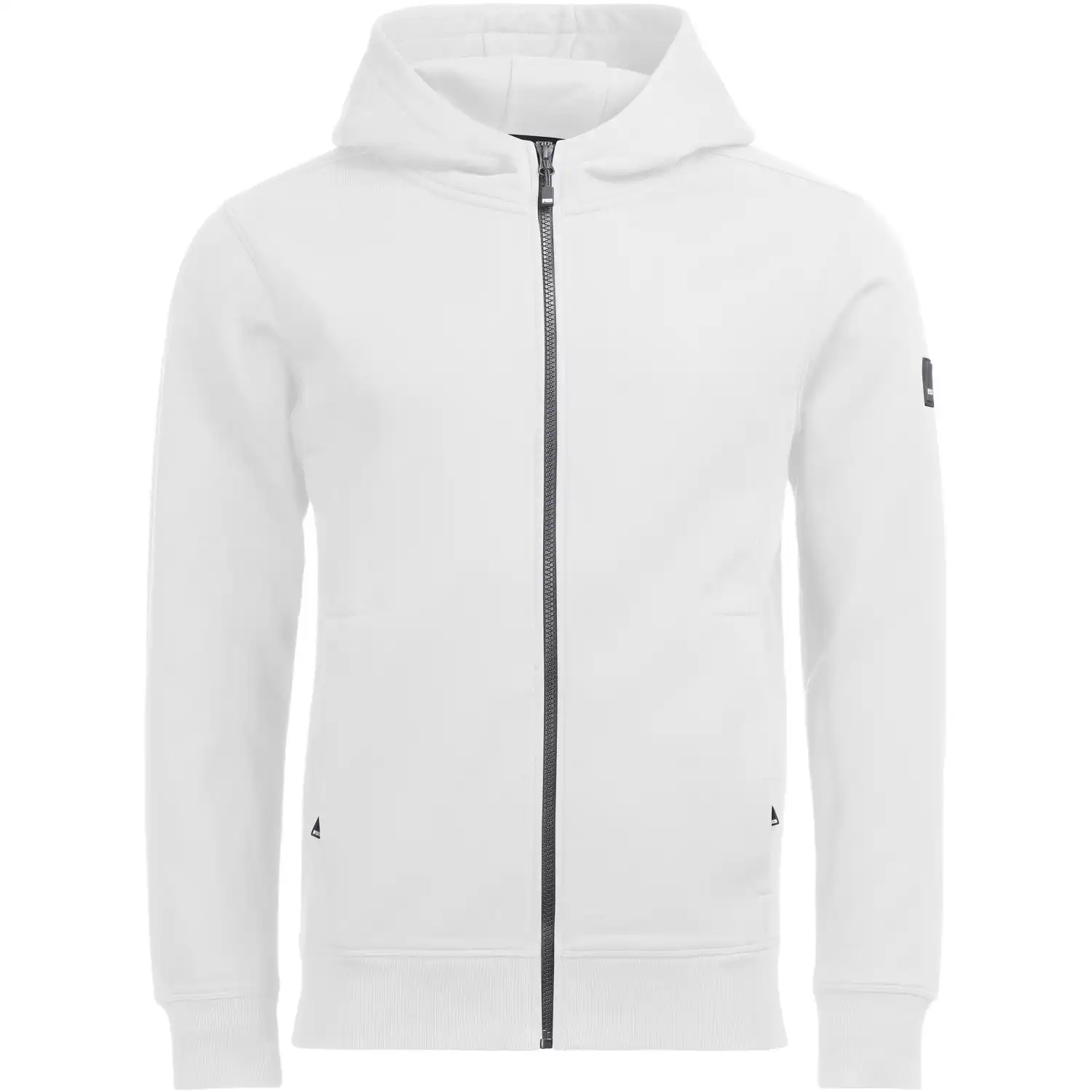 Kapuzen-Sweatjacke "QUENTIN" in XXL, Weiß - Thumbnail 1