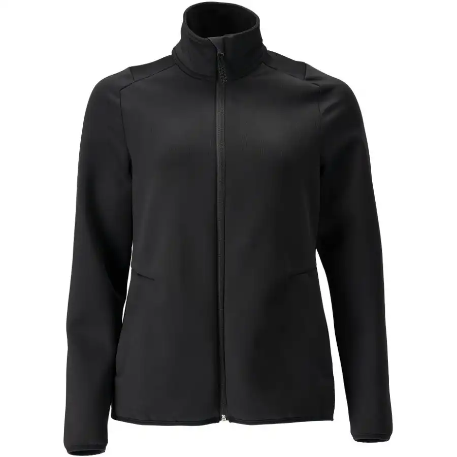 Damen Fleece-Zip-Sweatshirt "22553-608" in schwarz, XXL - Thumbnail 1