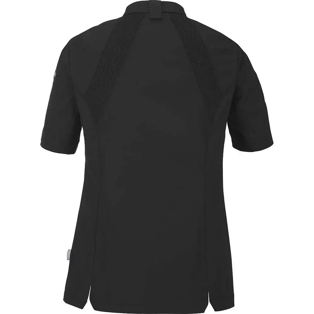 Damen Kochhemd "MARJORAM" in schwarz, XS - Thumbnail 3