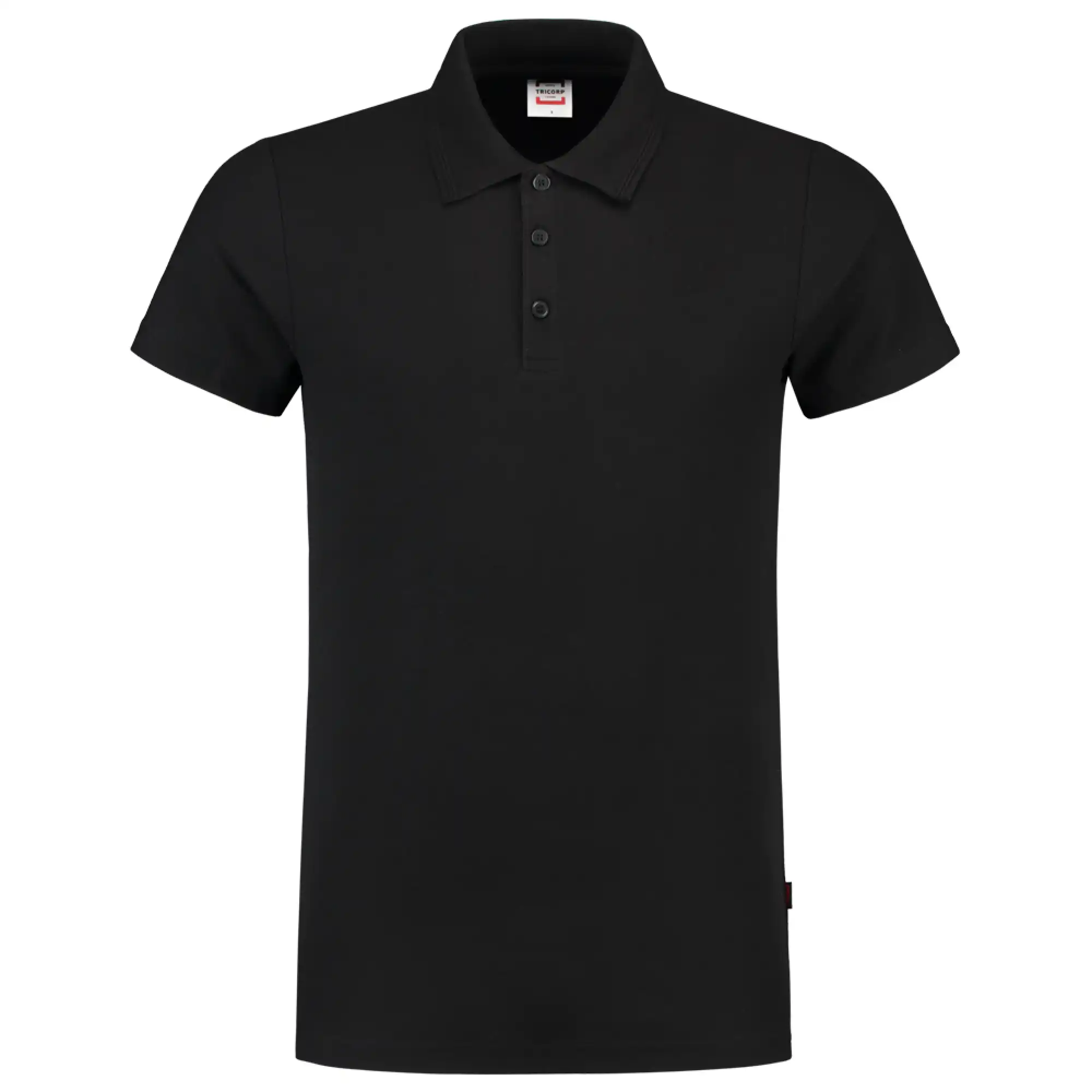 Polo-Shirt Fittet "201005" Casual in black, L - Thumbnail 1