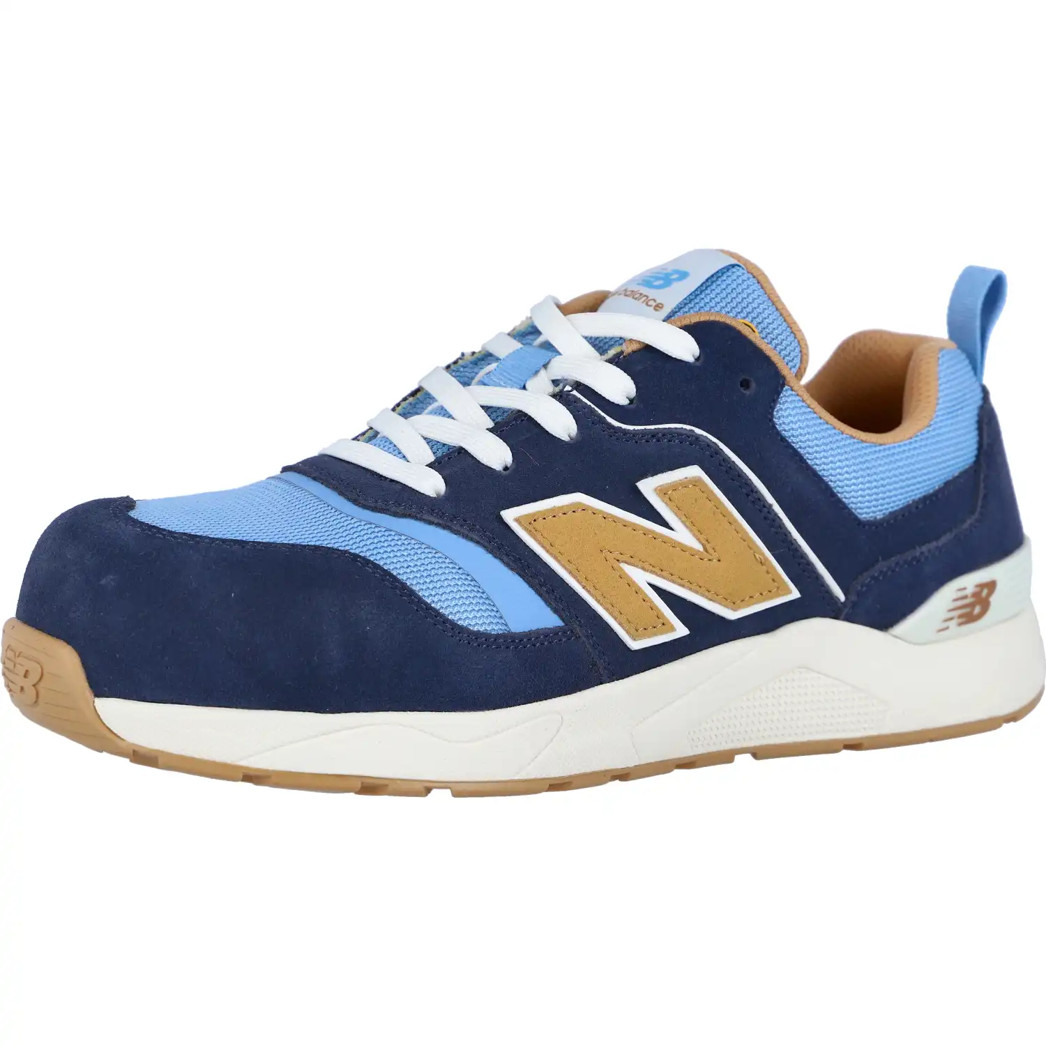 Halbschuhe S1PL "MEELCAP" blau/coffee in 44 - Thumbnail 1