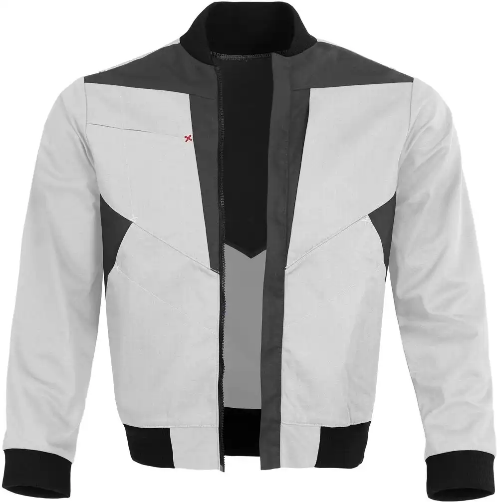 Bundjacke "61939QX" X-Serie in weiß/grau, 3XL - Thumbnail 1