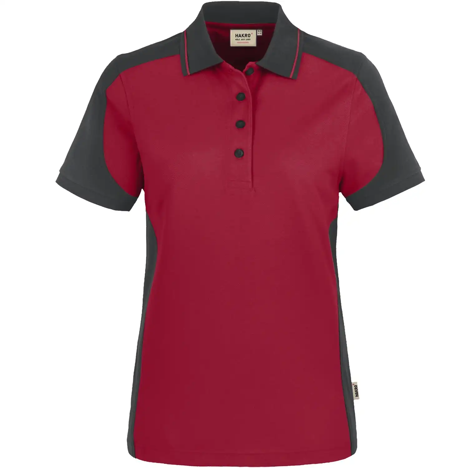 Damen Polo-Shirt "CONTRAST PERFORMANCE" 239 in weinrot, XXL - Bild 1