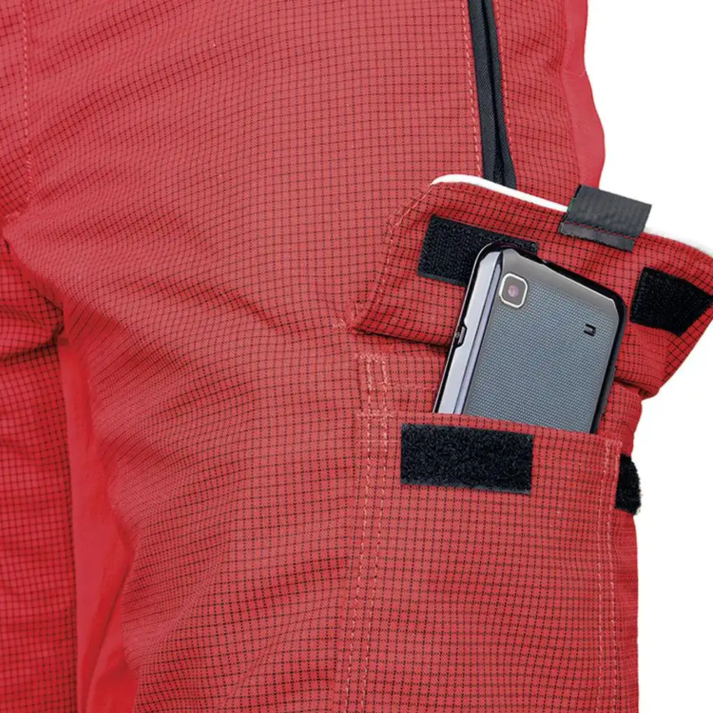 Forst-und Schnittschutzhose "VENTILATION" Klasse 1 rot in L - kurz - Thumbnail 3