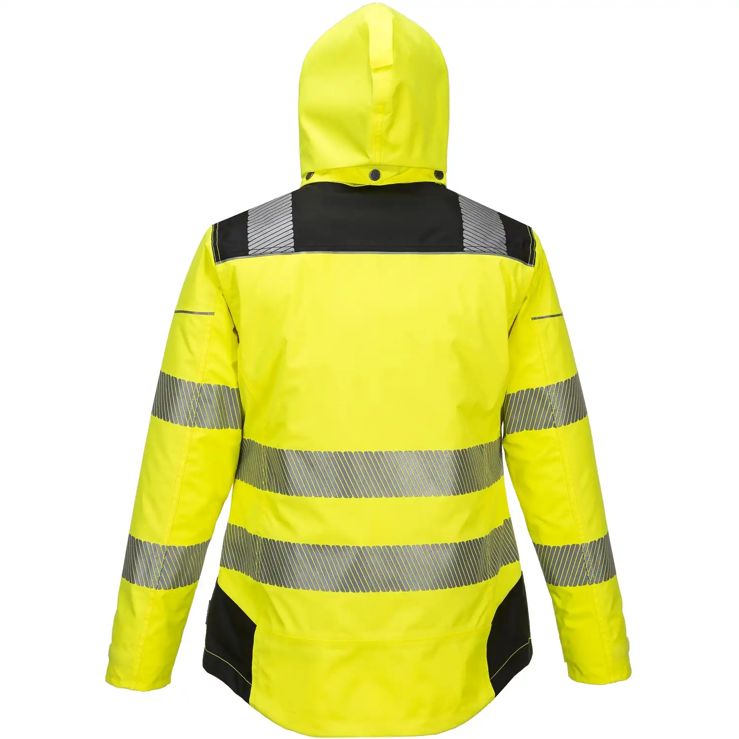 Damen Warnschutz Winterjacke "PW382" PW3 in gelb/schwarz, L - Thumbnail 2