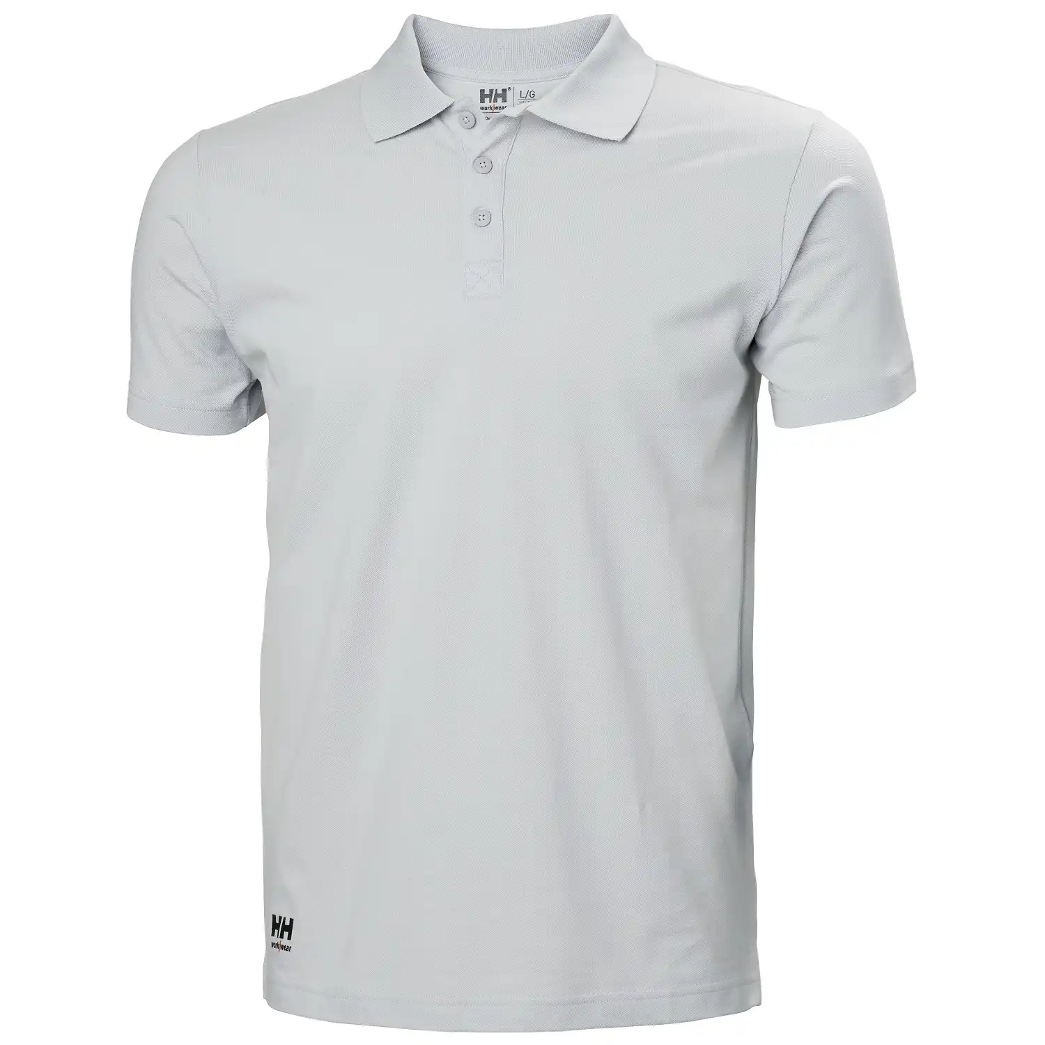 Polo-Shirt "MANCHESTER" in nebelgrau, M - Thumbnail 1