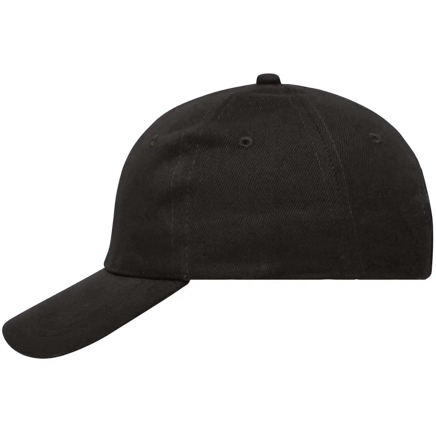 Basecap Heavy Cotton "MB091" 6-Panel in black - Bild 1