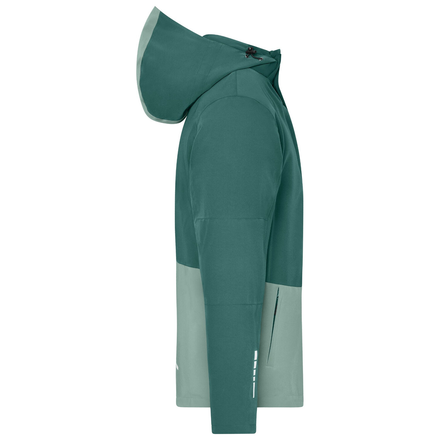 Hardshell Regenjacke "JN1878" in grün, L - Thumbnail 2