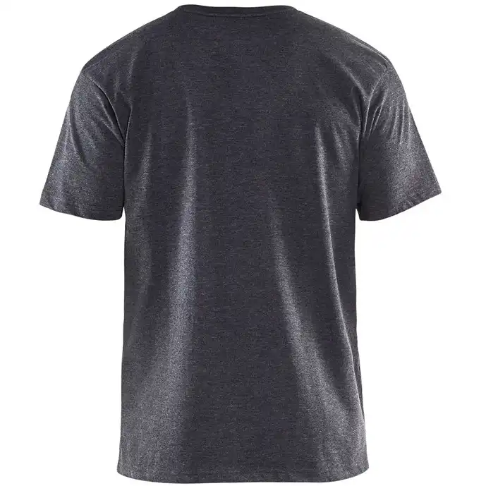 T-Shirt "3525" in schwarz-melange, L - Thumbnail 2