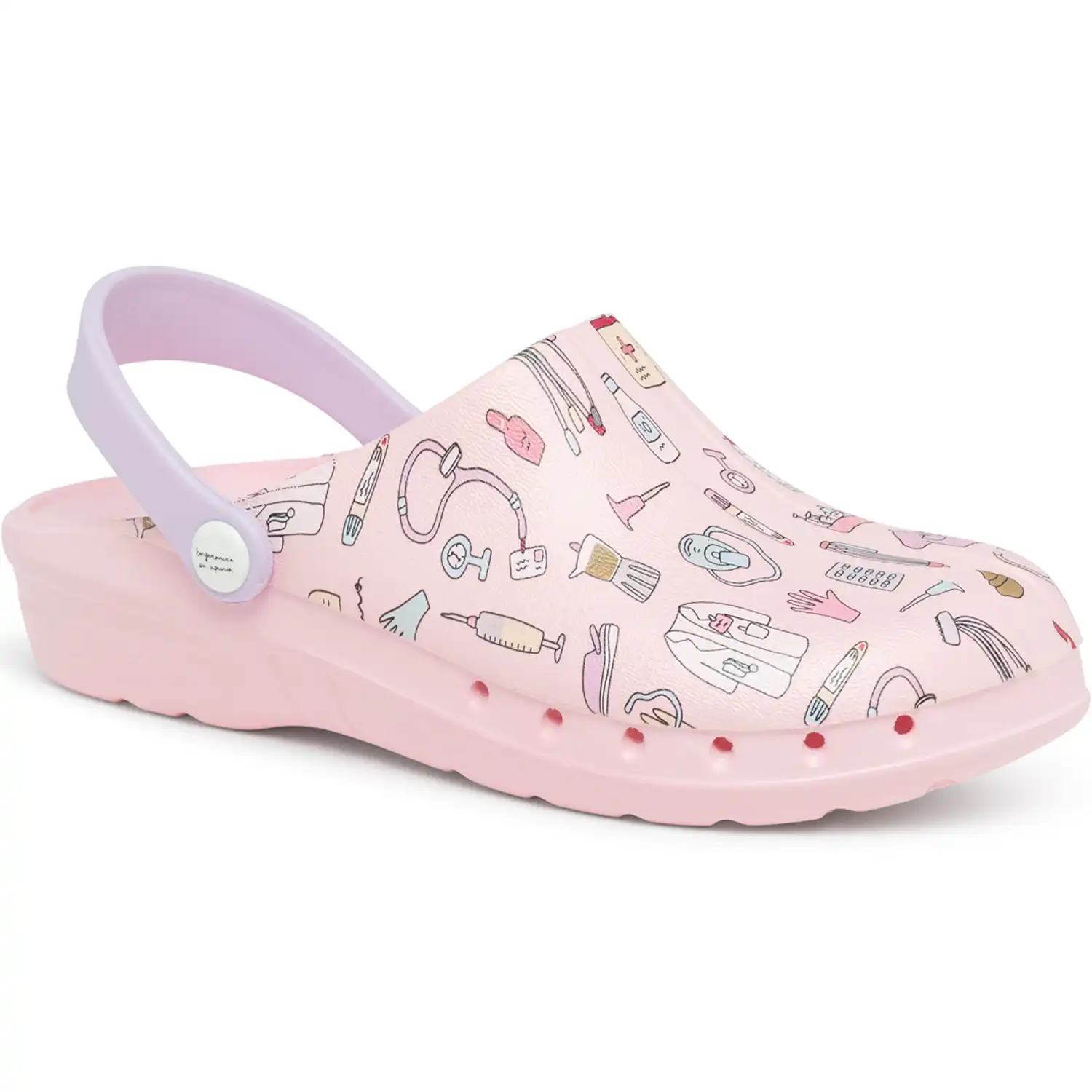 Damen Clogs "ODEN+ PRINT" pink in 39 - Thumbnail 1
