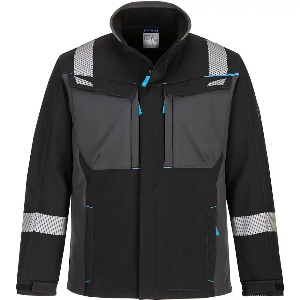 Multinorm Softshelljacke "FR704" WX3 FR schwarz in M - Thumbnail 1