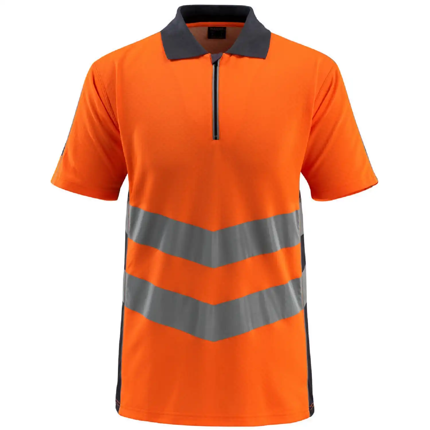 Warnschutz Polo-Shirt "MURTON" Safe Supreme UV-Schutz in orange/schwarzblau, XXL - Bild 1